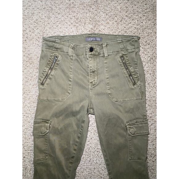 Level 99 Green Skinny Jeggings - Stretchy & Soft - Picture 4 of 13